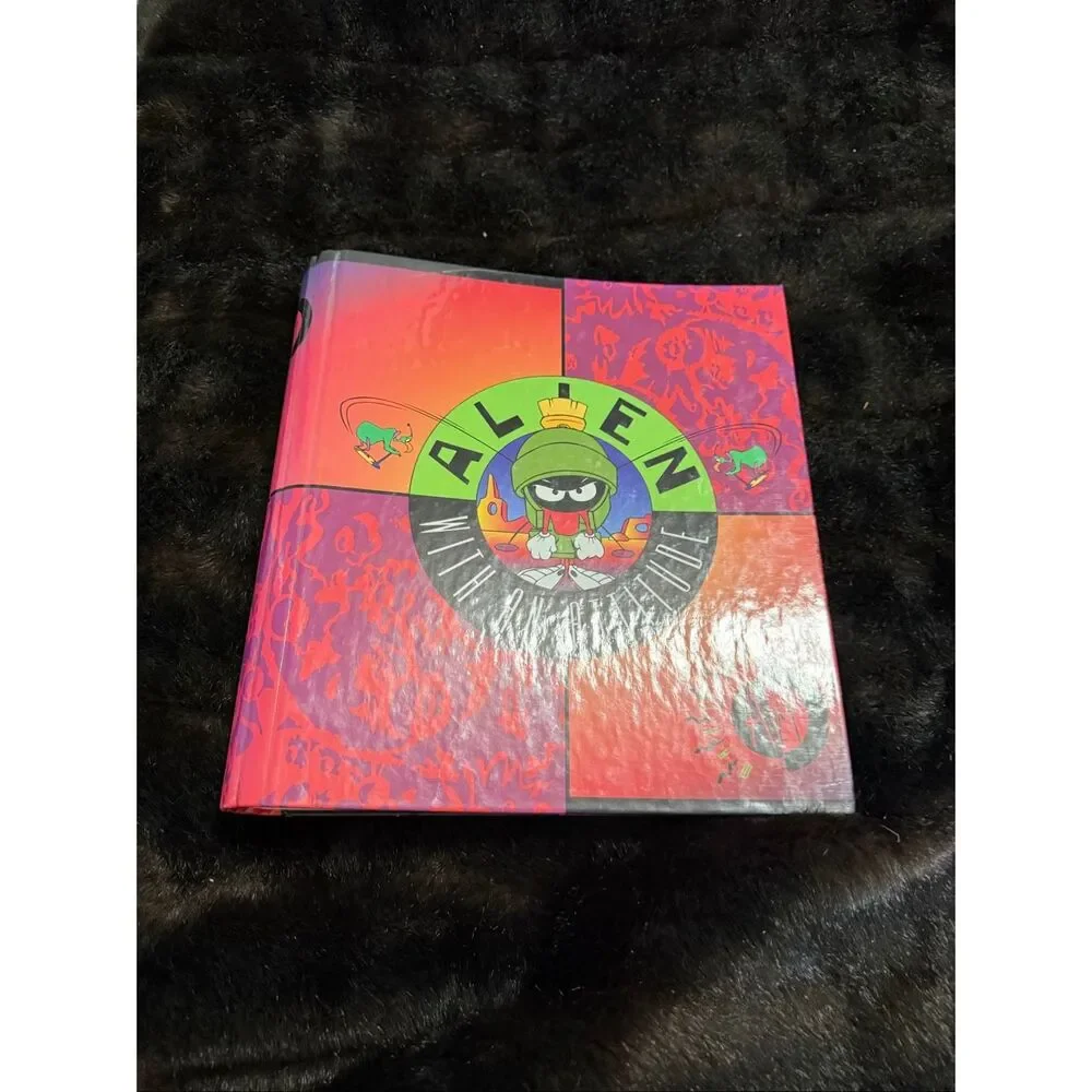Vintage Looney Tunes School Folder Stuart Hall Marvin the Martian 1990